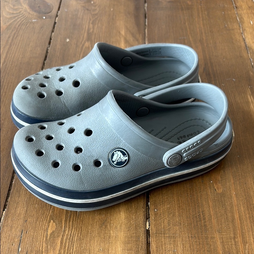 Gray Crocs Clogs kids